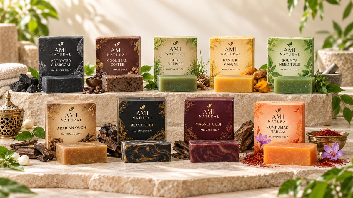 AMI NATURAL Handmade Soap Collection – Natural & Ayurvedic Soaps for Men and Women