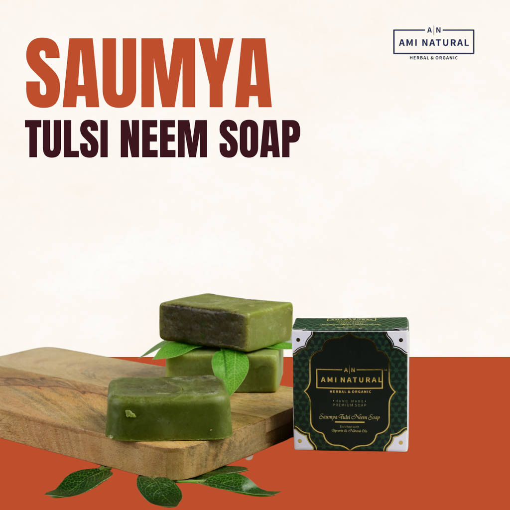 AMI NATURAL NEEM TULSI SOAP (PACK OF 3)