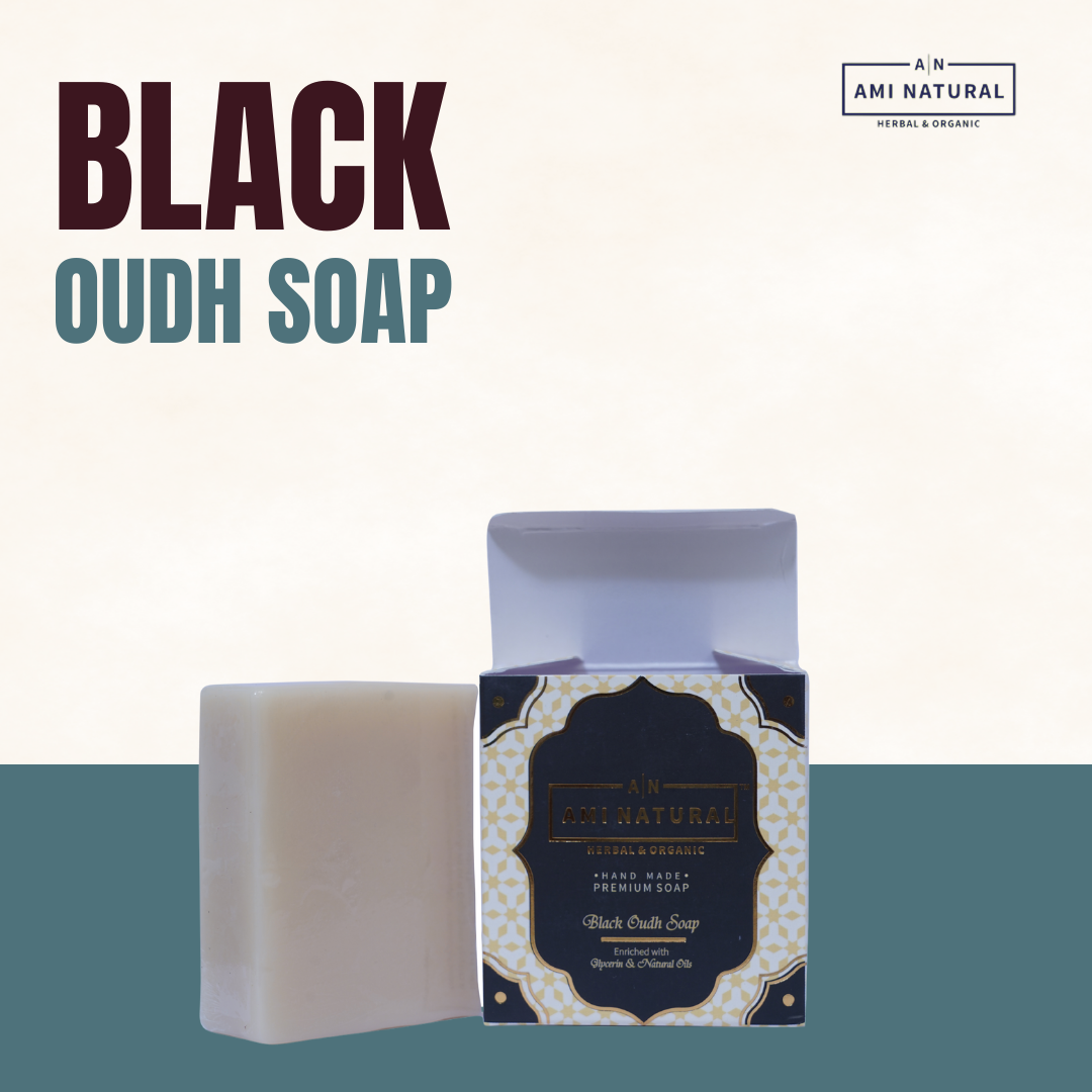AMI NATURAL BLACK OUDH SOAP (PACK OF 3)