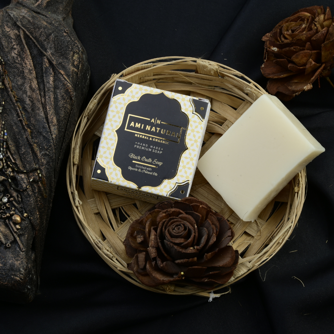 AMI NATURAL BLACK OUDH SOAP (PACK OF 3)