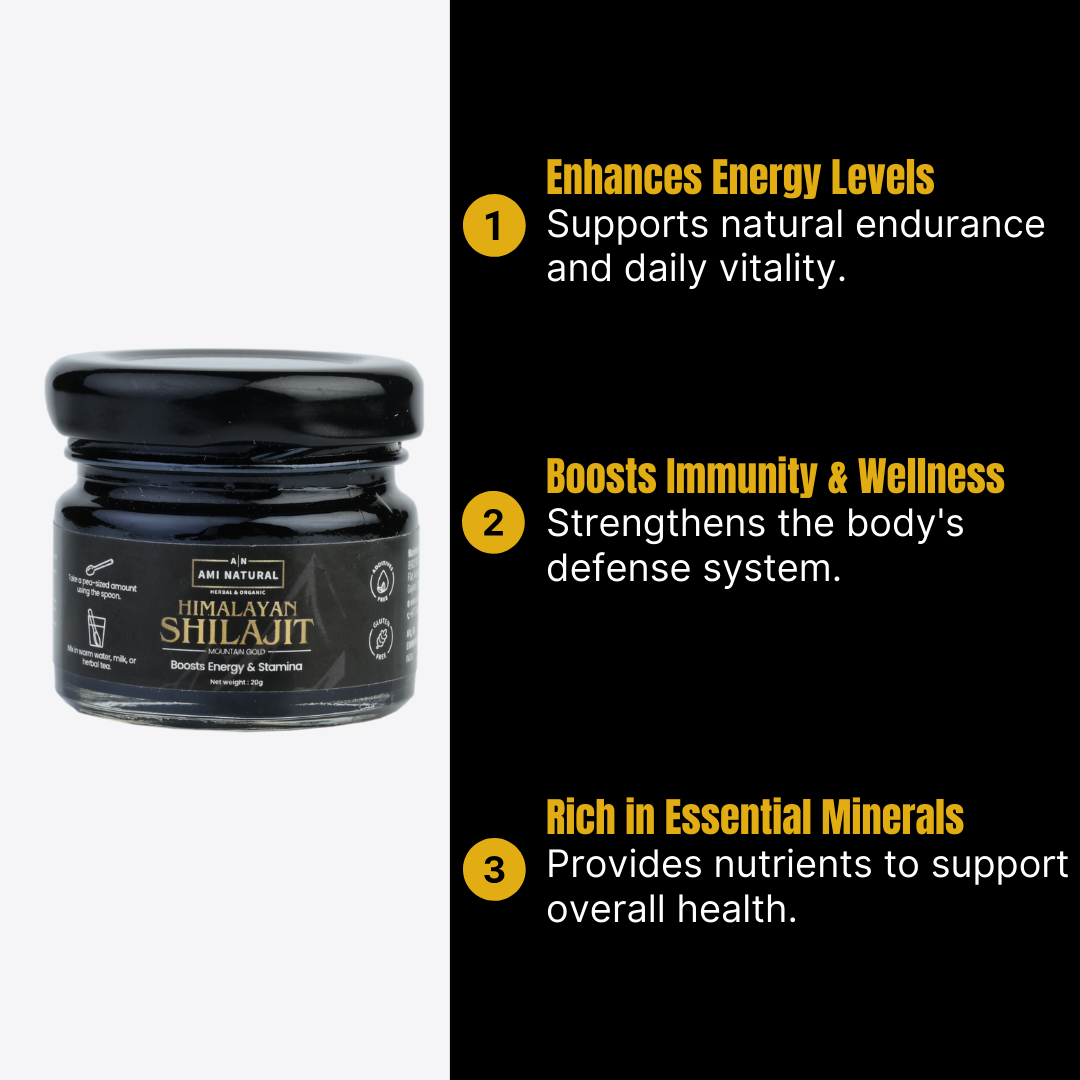 Pure Himalayan Shilajit 20g for Strength, Stamina & Vitality