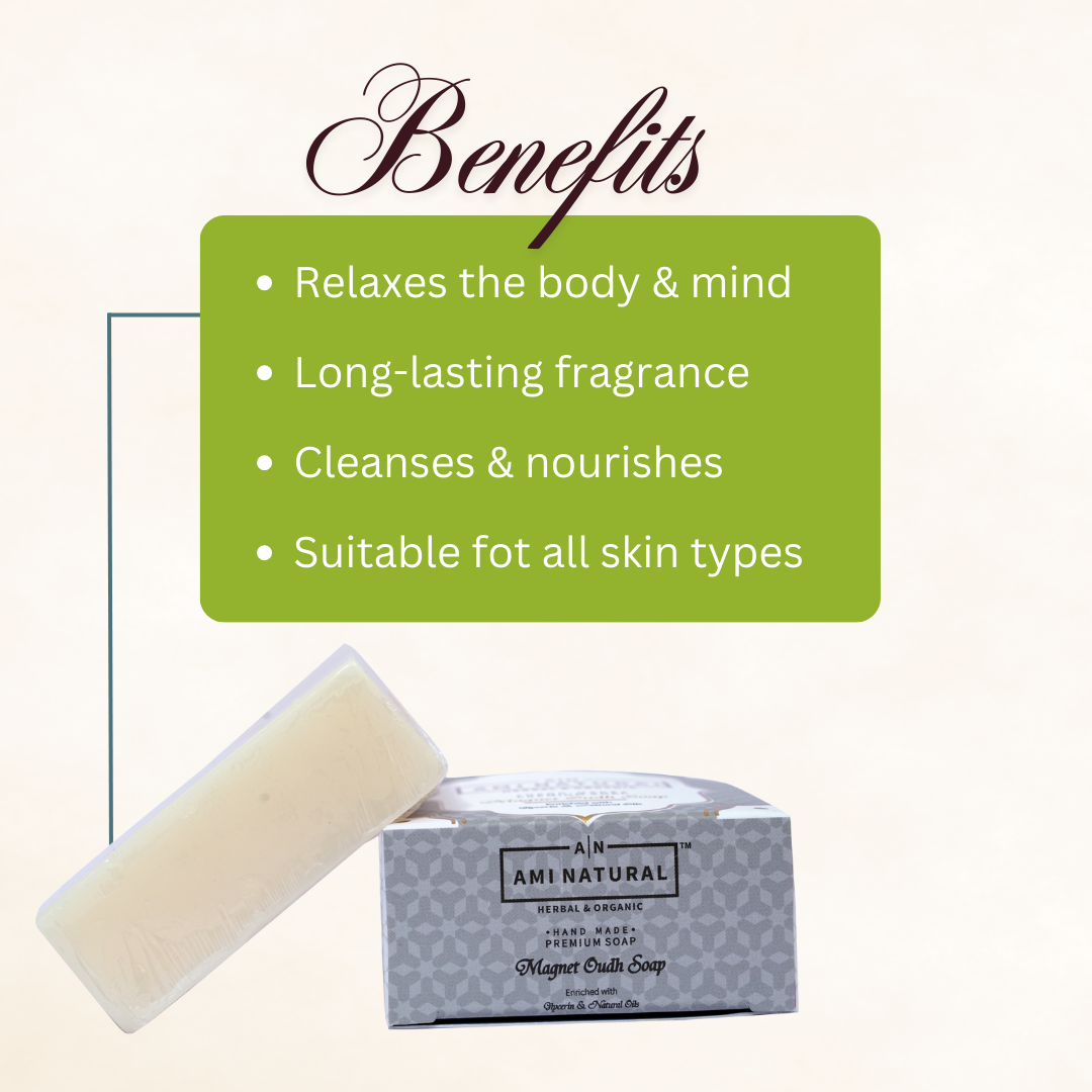 AMI NATURAL MAGNET OUDH SOAP (PACK OF 6)