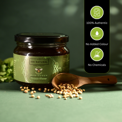 Raw Coriander Honey 400g | 100% Pure & Natural | Unprocessed & Unpasteurized