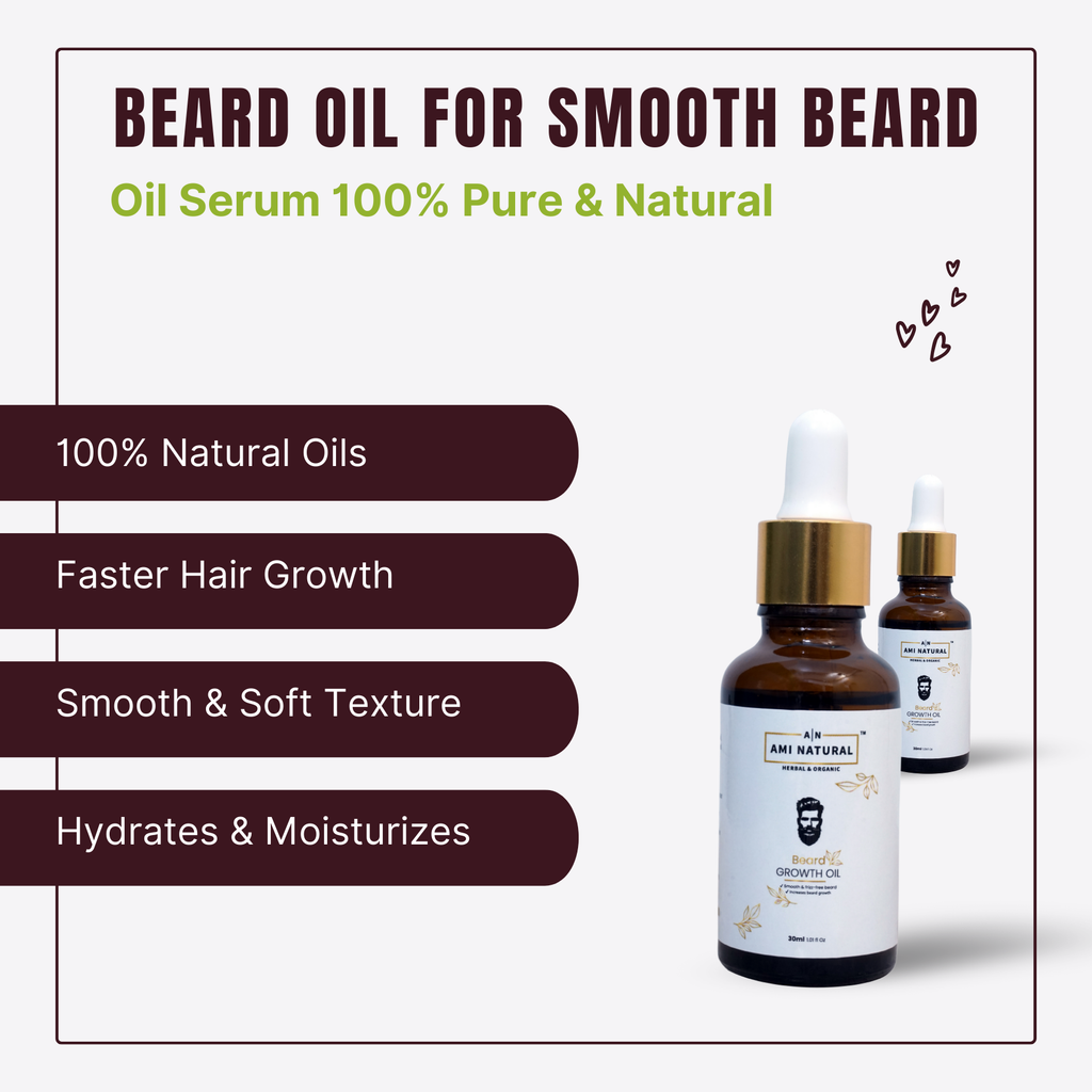 Beard Oil Infused with 12 Essential Oils and Vitamin E | Promotes Facial Hair Growth