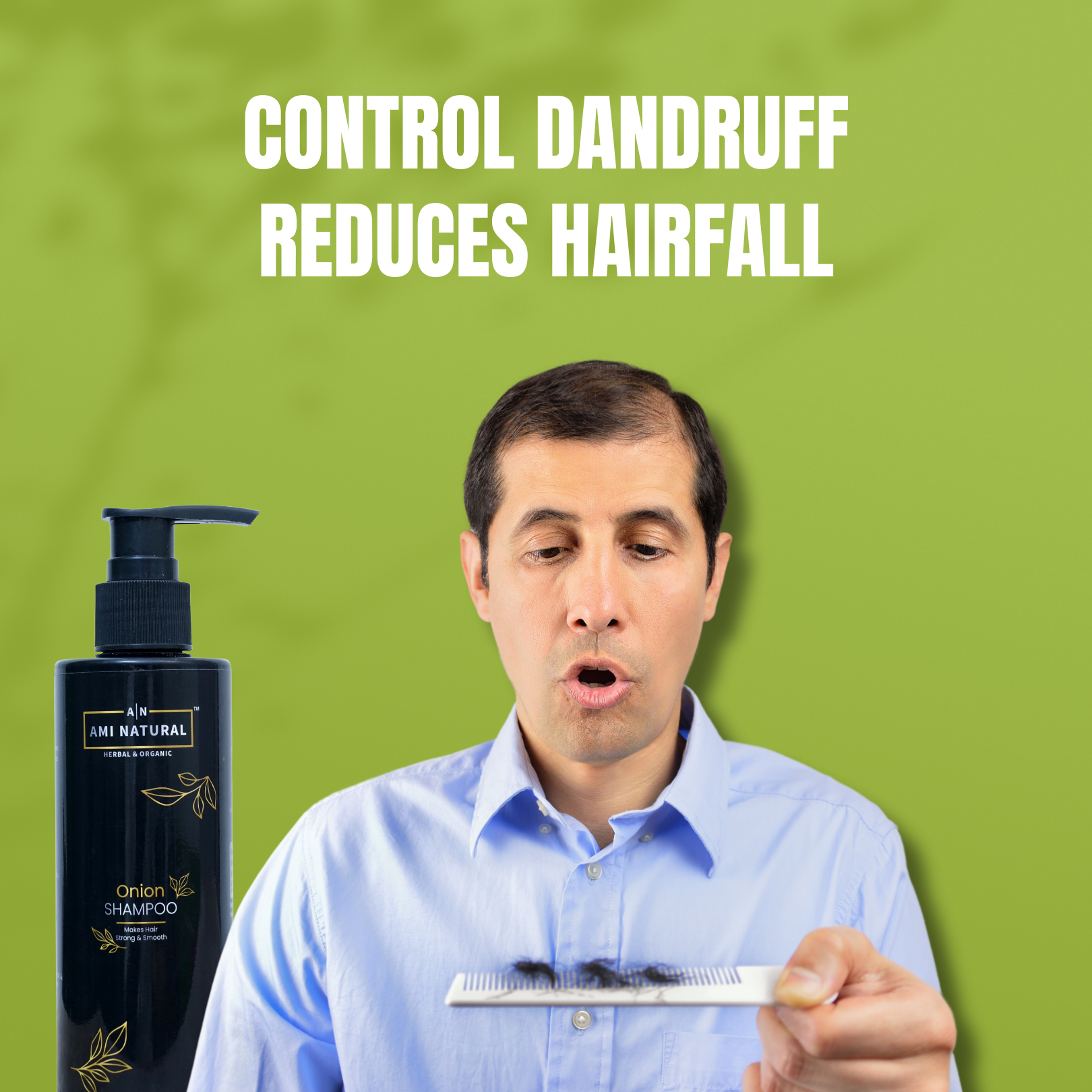 Ayurvedic Onion & Methi Anti-Hair Fall Shampoo | Toxin-Free Formula | Boosts Hair Growth