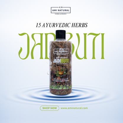Ami Natural Jadibuti Herbal Tonic for Strong and Healthy Hair | DIY HairOil with Dry Mix of 15 Ayurvedic Herbs | 100g