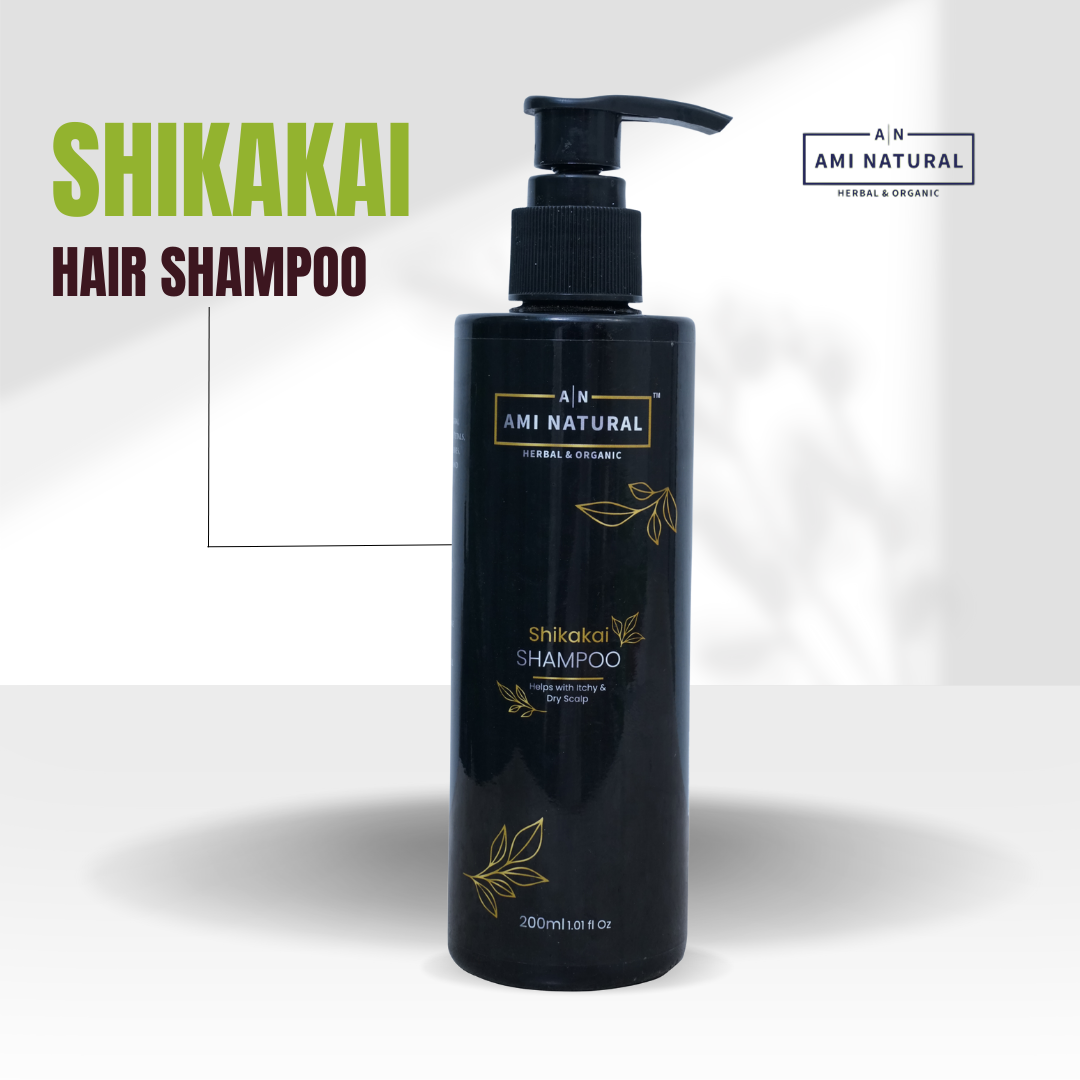 Ayurvedic Shikakai Shampoo | No Harsh Chemicals (Sulphate/Paraben-Free) | Gentle Hair & Scalp Cleanser