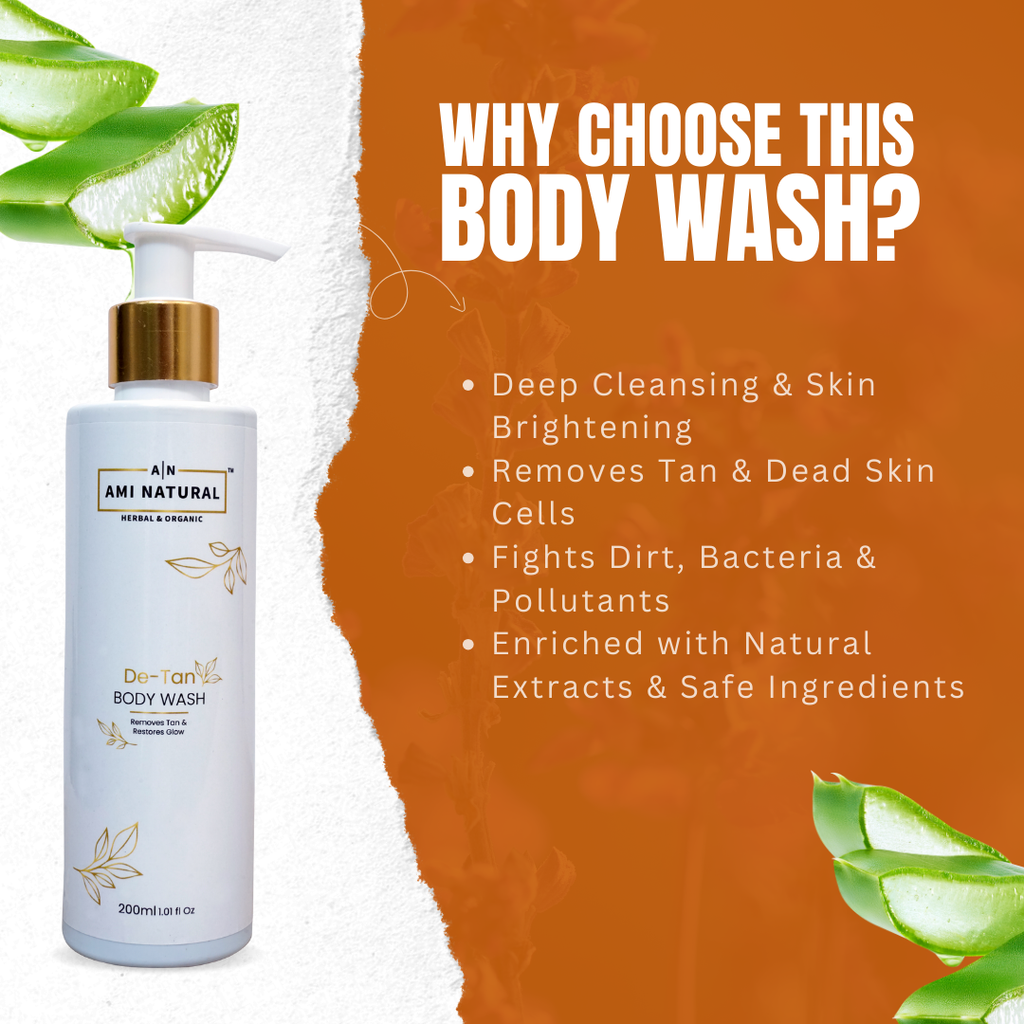 DE-TAN Body Wash with Moisturizing Elements for All Skin