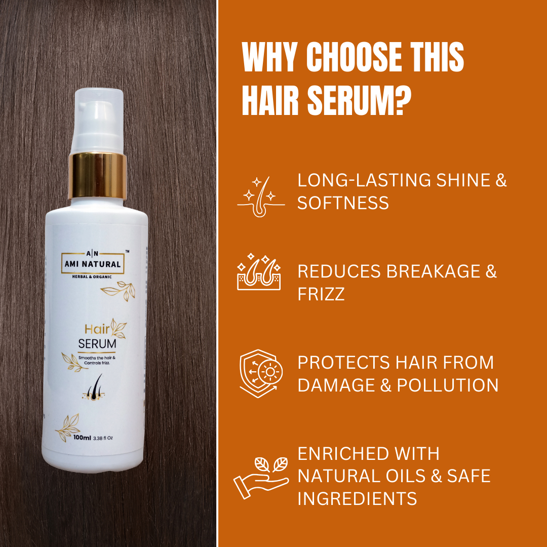 Lightweight Hair Serum: Frizz Control, Breakage & Damage Protection