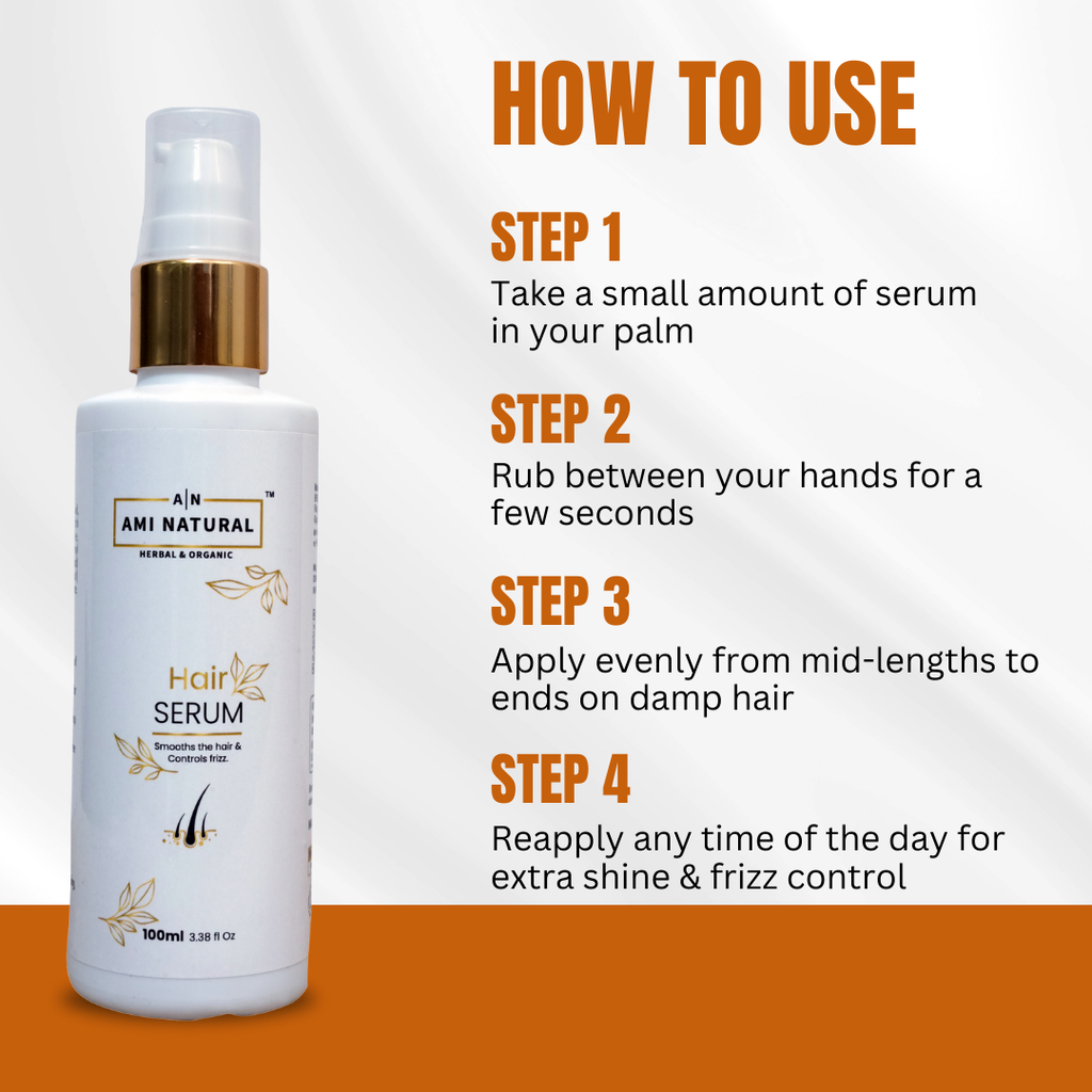 Lightweight Hair Serum: Frizz Control, Breakage & Damage Protection