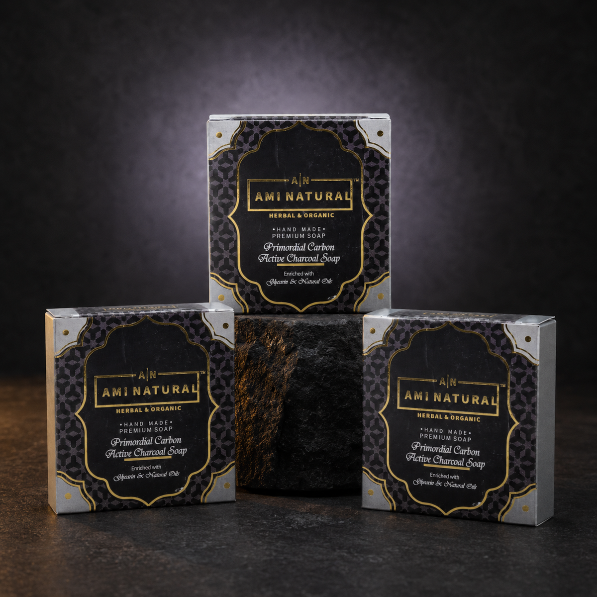 ACTIVATED CHARCOAL SOAP (PACK OF 3)