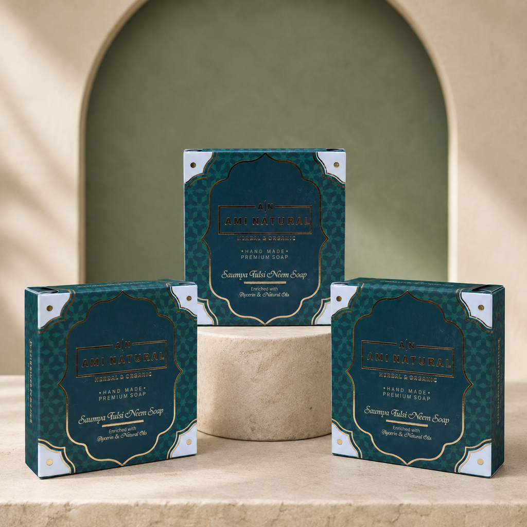 AMI NATURAL NEEM TULSI SOAP (PACK OF 3)