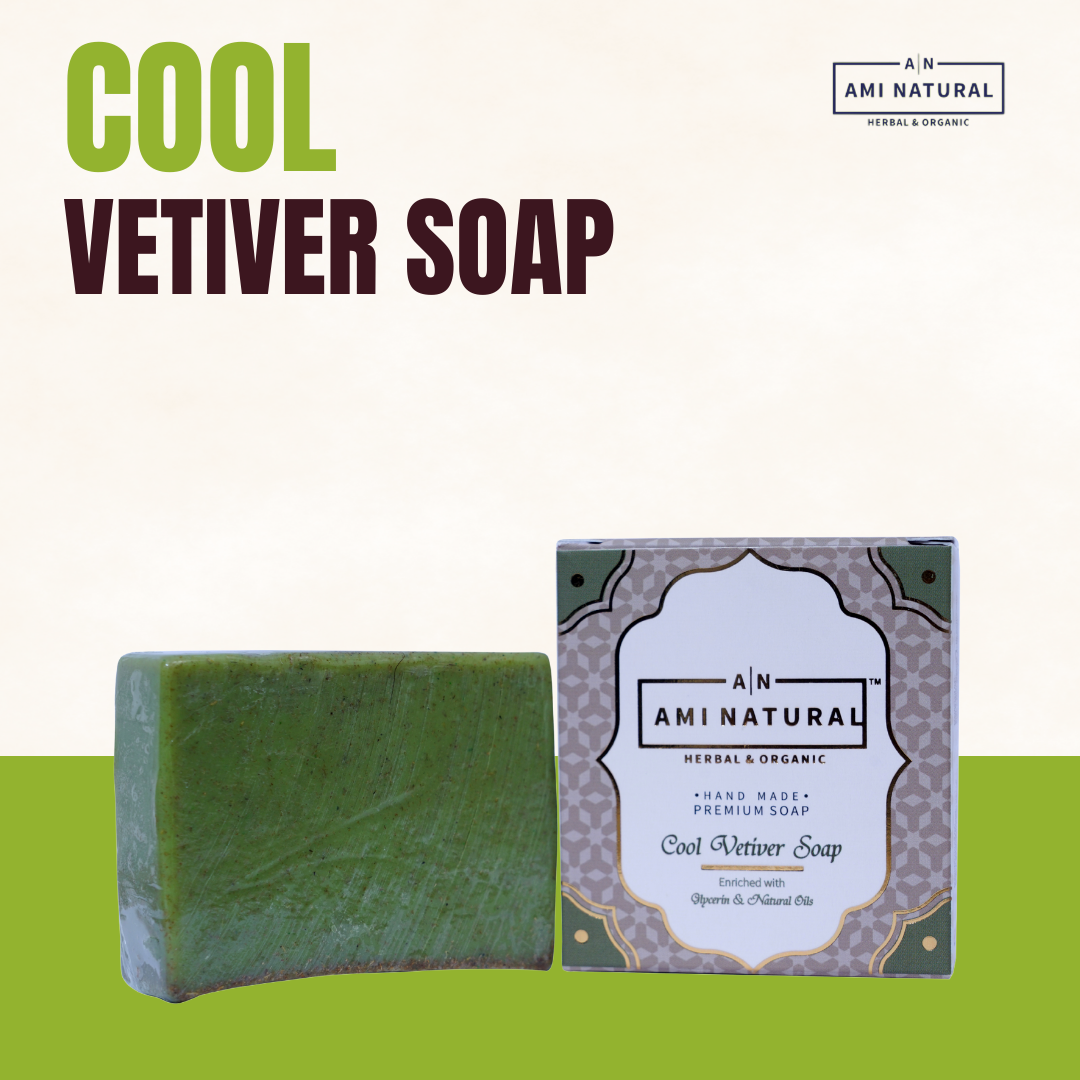 AMI NATURAL COOL VETIVAR SOAP (PACK OF 6)