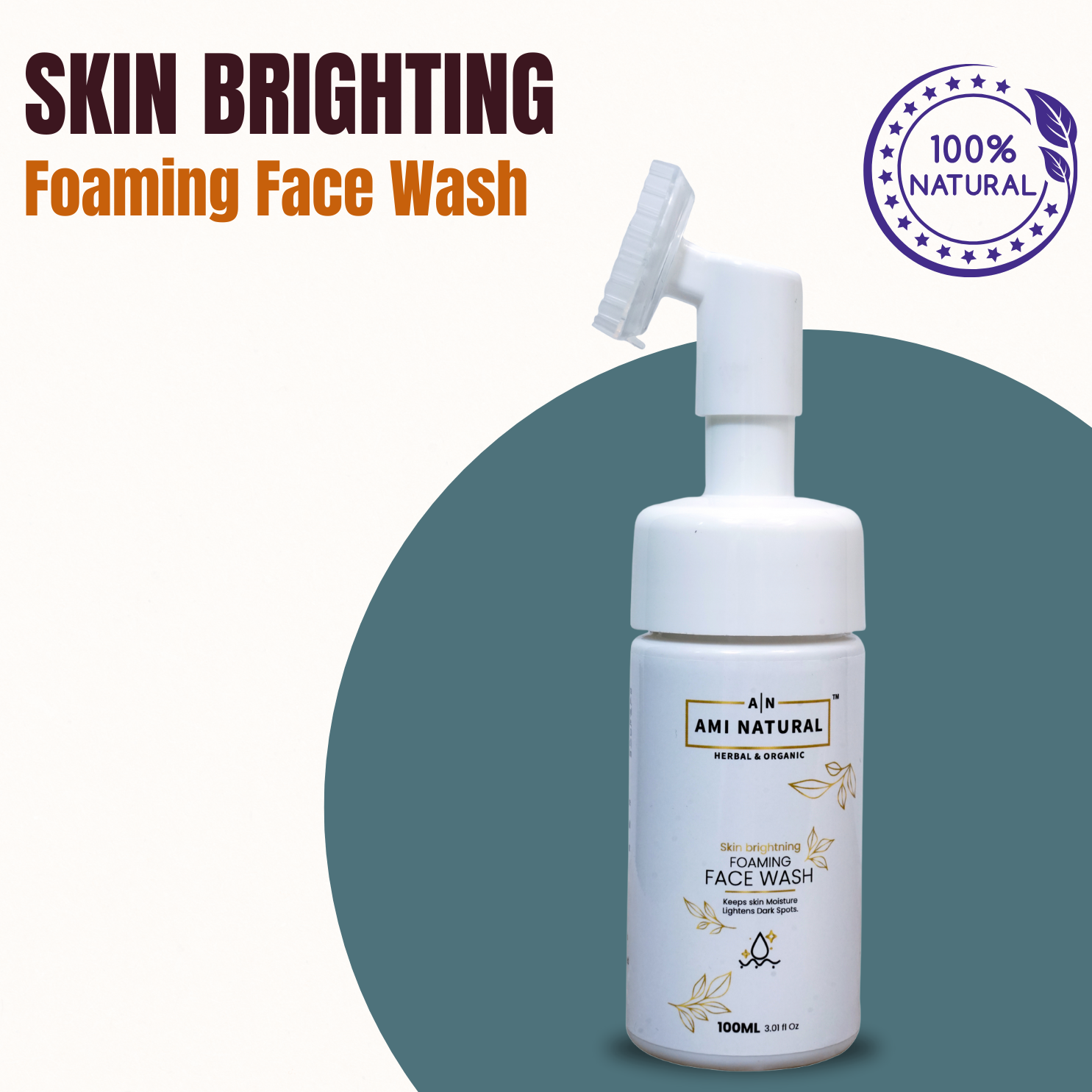 Brightening Foaming Face wash with Retinol & Glutathione