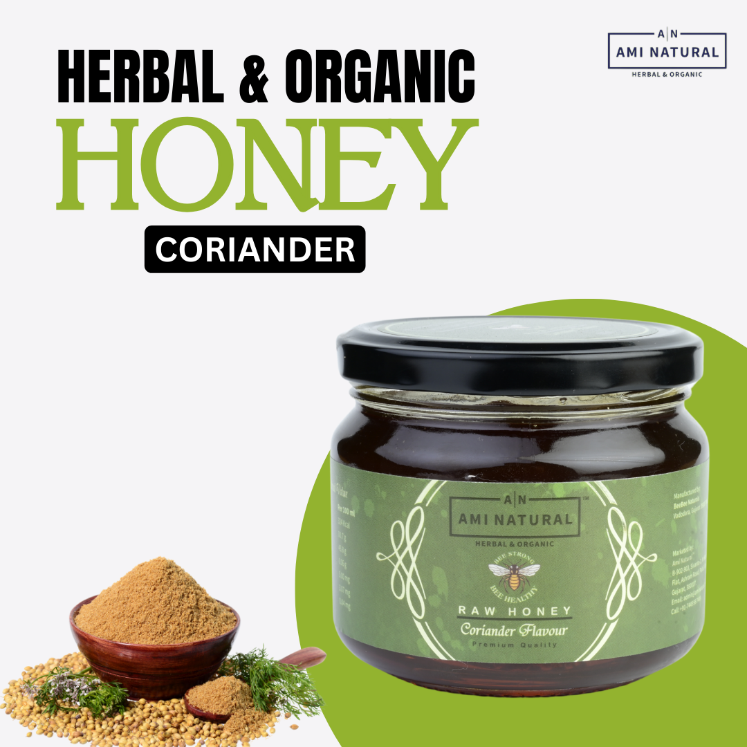 Raw Coriander Honey 400g: Unprocessed, Natural Sweetness