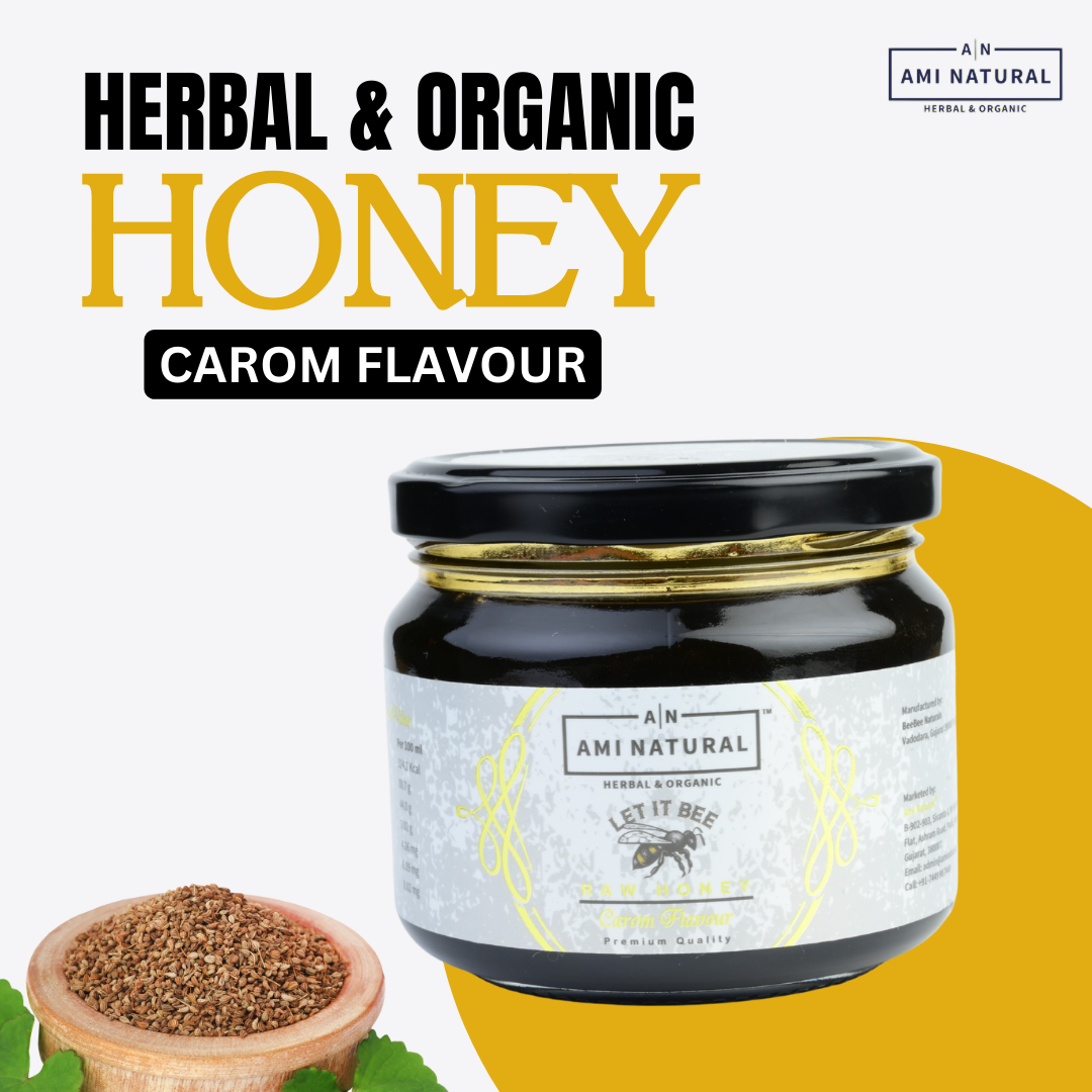 Raw Carom Honey 400g | 100% Pure & Natural | Unprocessed & Unpasteurized