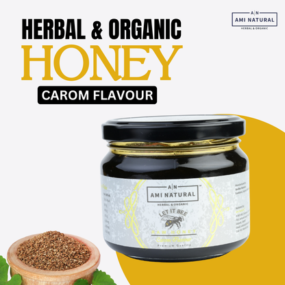Raw Carom Honey 400g | 100% Pure & Natural | Unprocessed & Unpasteurized