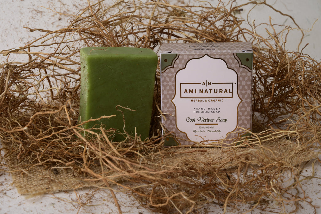AMI NATURAL COOL VETIVAR SOAP (PACK OF 6)