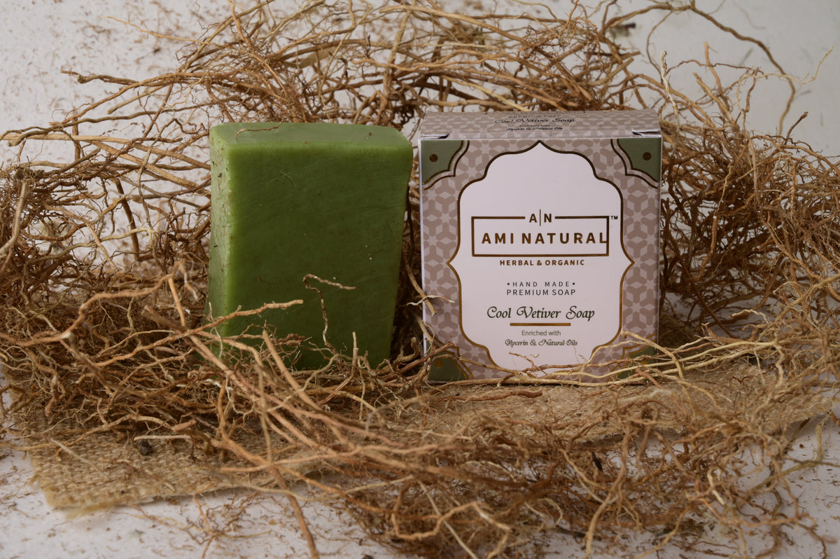 AMI NATURAL COOL VETIVAR SOAP (PACK OF 6)