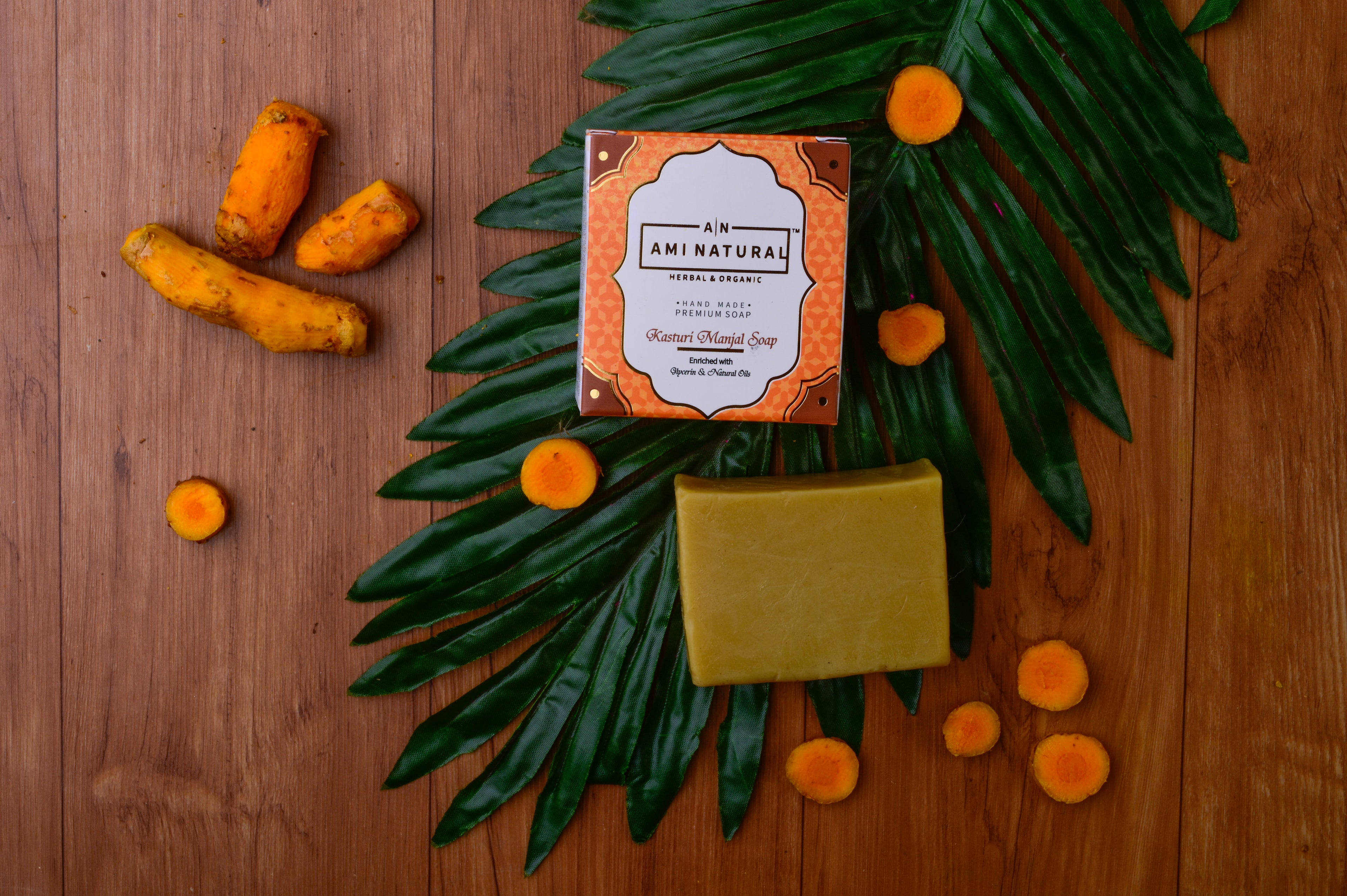 AMI NATURAL KASTURI MANJAL SOAP (PACK OF 3)