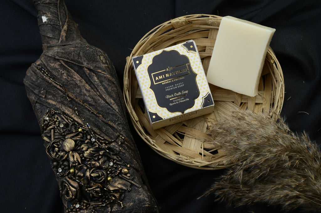 AMI NATURAL BLACK OUDH SOAP (PACK OF 3)