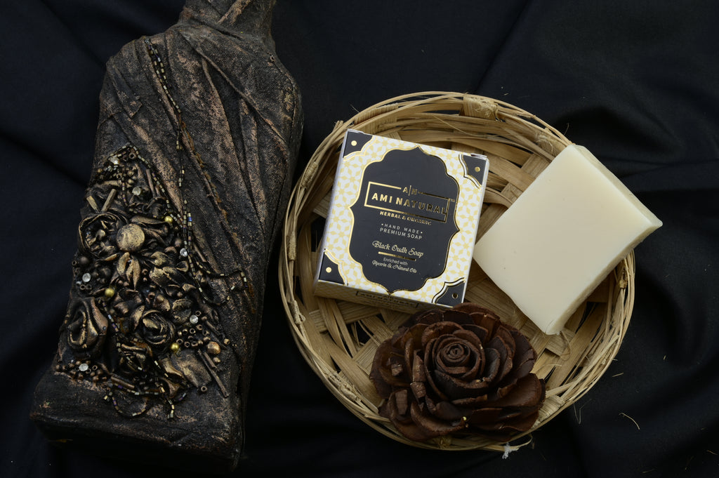 AMI NATURAL BLACK OUDH SOAP (PACK OF 3)