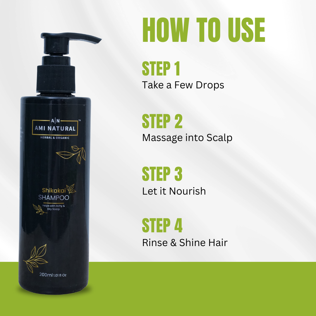 Ayurvedic Shikakai Shampoo | No Harsh Chemicals (Sulphate/Paraben-Free) | Gentle Hair & Scalp Cleanser