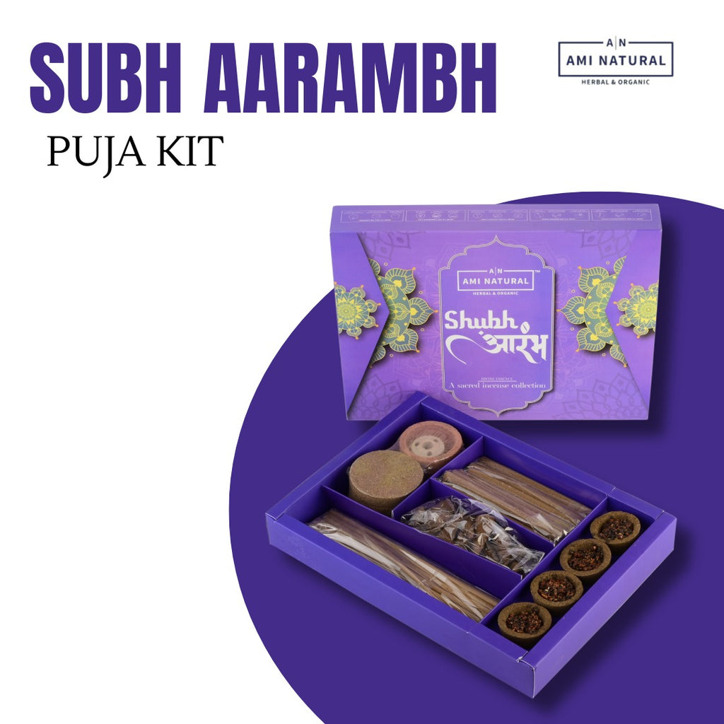 Shubh Arambh Luxury 68 Premium IncenseSticks Gift Box | Ayurvedic Formula | Pure, Chemical-Free Dhoop Sticks