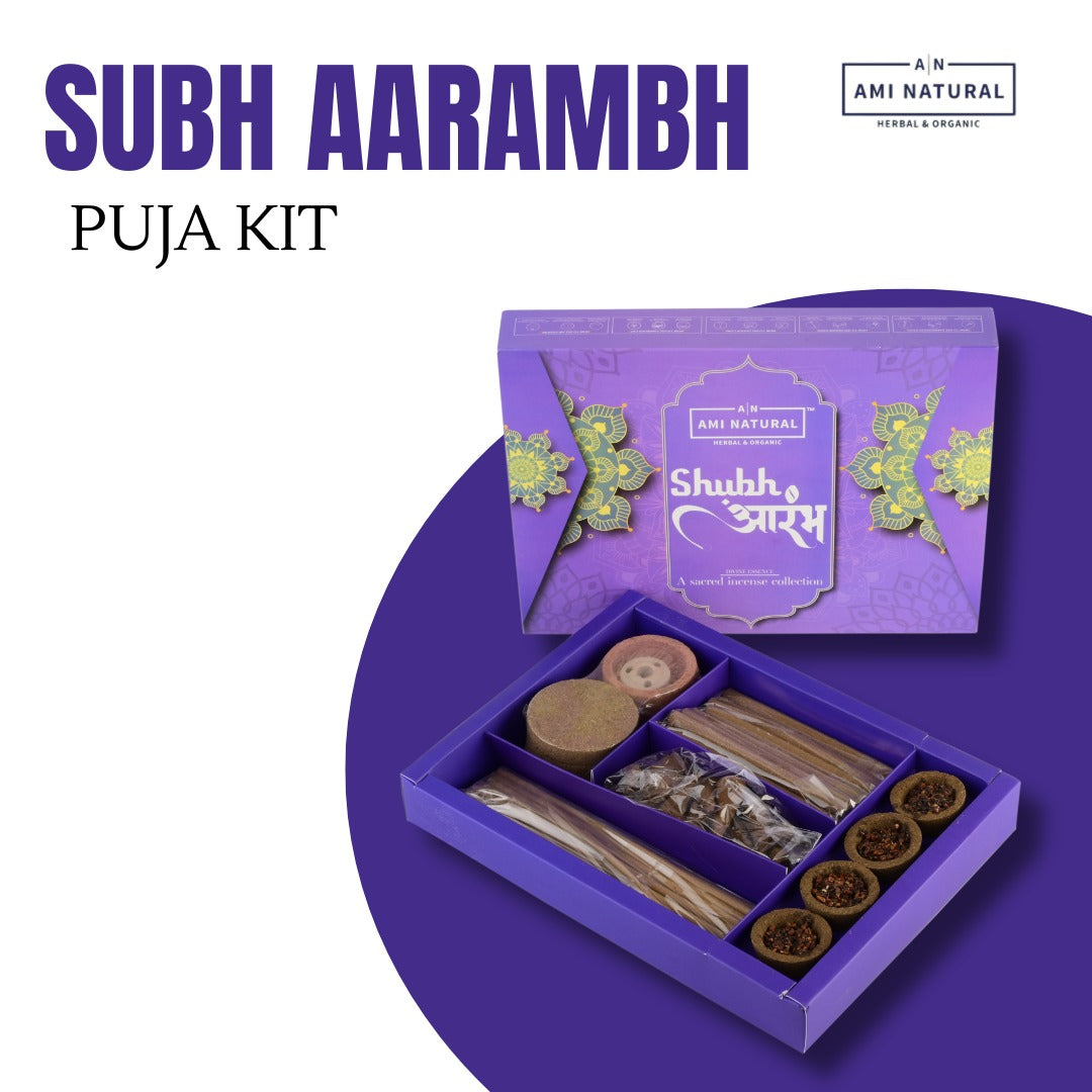 Shubh Arambh Luxury 68 Premium IncenseSticks Gift Box | Ayurvedic Formula | Pure, Chemical-Free Dhoop Sticks